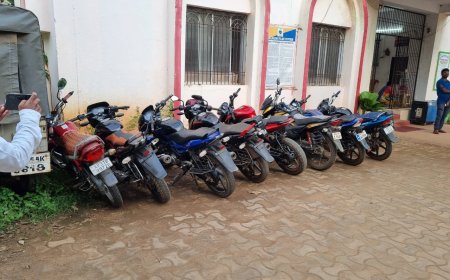 ୮ଟି  ଚୋରୀ ବାଇକ ଜବତ:  ଜଣେ ନାବାଳକ ଗିରଫ,