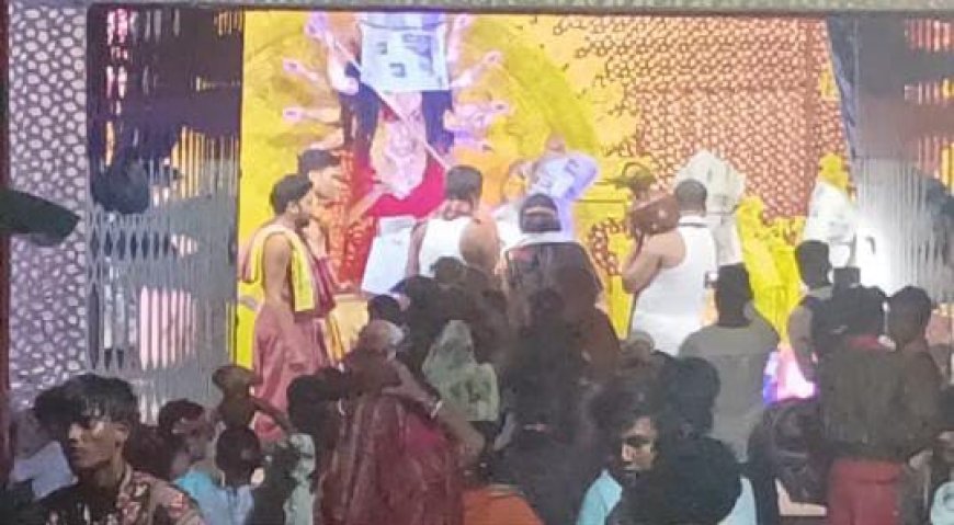 ଦୁର୍ଗା ପୂଜା କଳସ ଶୋଭାଯାତ୍ରାରେ ,ଘୁମୁରା, ଢୋଲବାଦ୍ୟ ସହ ପ୍ରକମ୍ପିତ ହେଲା ନର୍ଲା ସହର,