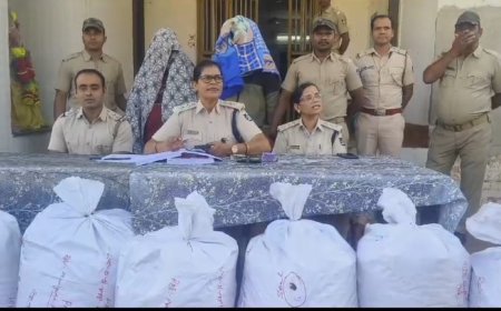 ଗଞ୍ଜେଇ ଚୋରା ଚାଲାଣ ବେଳେ ଗାଡି ଜବତ ଦୁଇ ଜଣ ଗିରଫ,