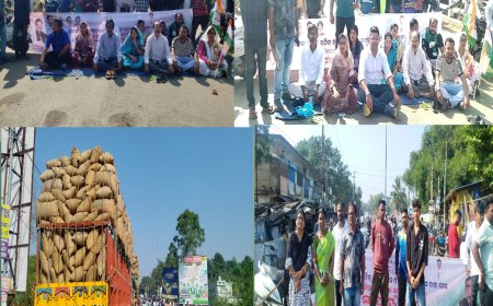 ବିନା କଟଣି ଛଟଣୀ ଓ ମଣ୍ଡି ର ଅବ୍ୟବସ୍ଥା କୁ ନେଇ କଂଗ୍ରେସ ତରଫରୁ  ଭବାନୀପାଟଣାରେ ୧୨ ଘଣ୍ଟିଆ ଧର୍ମଘଟ,