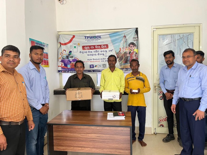ନର୍ଲା ବିଦ୍ୟୁତ୍  ବିଭାଗ ତରଫରୁ ତିନି ଜଣ ବିଦ୍ୟୁତ୍  ଉପୋଭୋକ୍ତା  ସମ୍ବର୍ଦ୍ଧିତ,