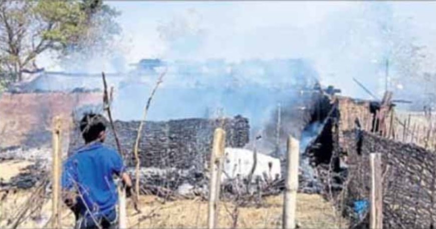 ତିନି ପରିବାର ଙ୍କ ଘରେ ଲାଗିଲା ନିଆଁ