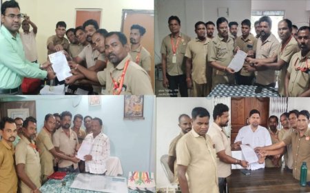 ଗୋଲାମୁଣ୍ଡା ବ୍ଲକ ଡ୍ରାଇଭର ମହାସଂଘ ପକ୍ଷରୁ ଦାବି ପତ୍ର ପ୍ରଦାନ।