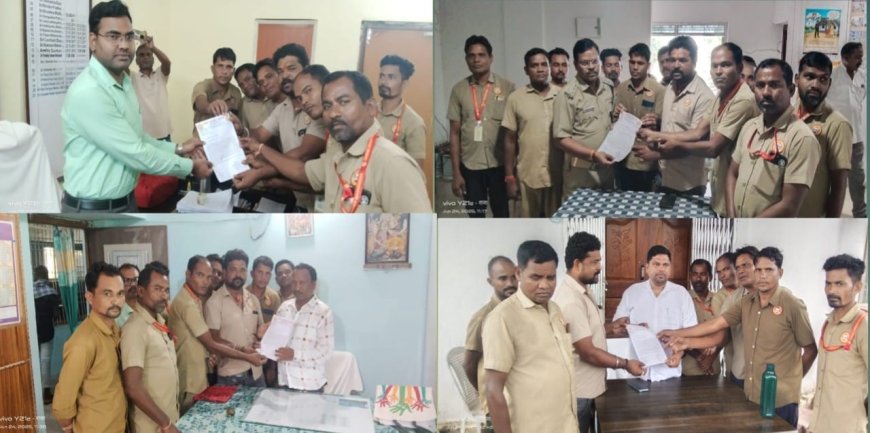 ଗୋଲାମୁଣ୍ଡା ବ୍ଲକ ଡ୍ରାଇଭର ମହାସଂଘ ପକ୍ଷରୁ ଦାବି ପତ୍ର ପ୍ରଦାନ।