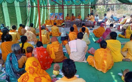 ନବ କୁଣ୍ଡିୟ ଗାୟତ୍ରୀ ମହାଯଜ୍ଞ ଉପଲକ୍ଷେ ଭୂମି ପୂଜନ ଉତ୍ସବ ।