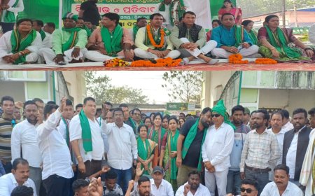 ଚାଷୀର ହକ ପାଇଁ ରାଜରାସ୍ତାକୁ ଓହ୍ଲାଇଲା ବିଜେଡି,  ଜିଲ୍ଲାପାଳଙ୍କ କାର୍ଯ୍ୟାଳୟ ଭିତରକୁ ଧସେଇ ପଶିଲେ ବିଜେଡି ନେତା ଓ କର୍ମୀ,