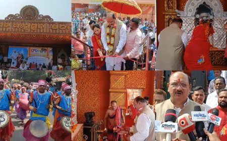 କଳାହାଣ୍ଡି ମହାରାଜା ଓ ମହାରାଣୀଙ୍କ ଦ୍ଵାରା ଉଦଘାଟିତ ହେଲା ଜୁନାଗଡ଼ ମହୋତ୍ସବ  ଢୋଲ ନିଶାନ ତାଶା ଓ ବିରବାଦ୍ୟ ରେ ଦୁଲୁକିବ ଲଙ୍କେଶ୍ୱରୀ ମଞ୍ଚ,