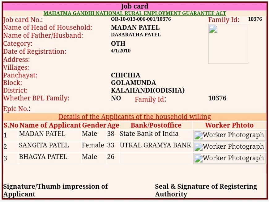 ମନରେଗା କାମରେ ଅନିୟମିତତା ଅଭିଯୋଗ: ସରପଞ୍ଚ ଓ ପରିବାର ସଦସ୍ୟଙ୍କ ଖାତାକୁ ଯାଇଥିବା ଟଙ୍କାକୁ ନେଇ ପ୍ରଶ୍ନ?
