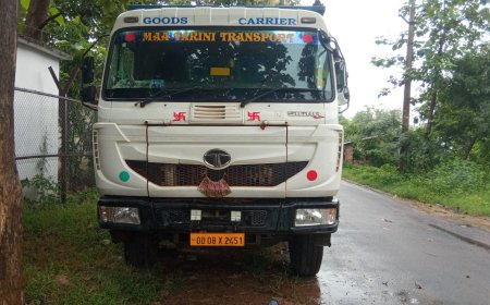 ବେଆଇନ ବାଲି ଚୋରା ଚାଲାଣ: ବାଲି ବୋଝେଇ ହାଇବା ଜବତ କଲା କେଗାଁ ପୋଲିସ ।
