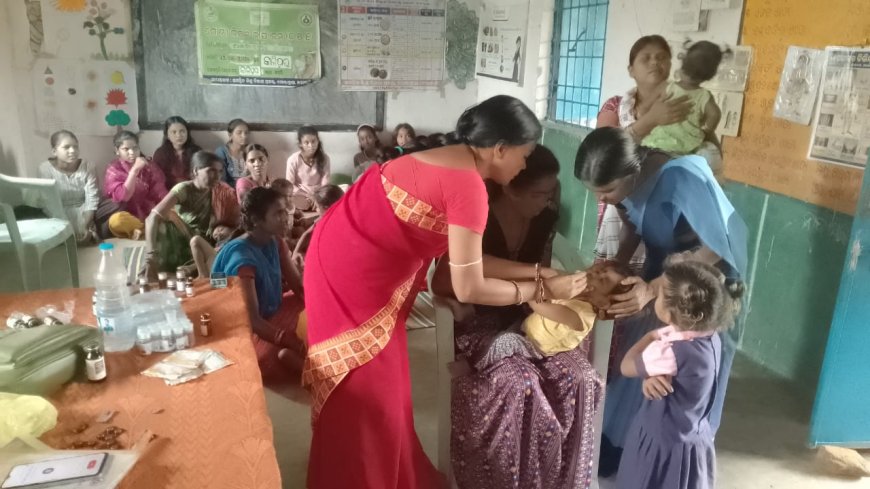 ସମସ୍ତ ଅଙ୍ଗନୱାଡି କେନ୍ଦ୍ରରେ ପାଳିତ ହେଲା ଜାତୀୟ କୃମି ଦିବସ, ଶିଶୁଙ୍କୁ ଖୁଆଇଲେ କୃମି ନାଶକ ଔଷଧ ,